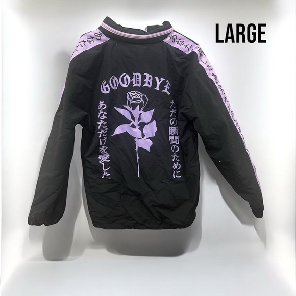 Black and Purple nylon half zip - Picture 1 of 3